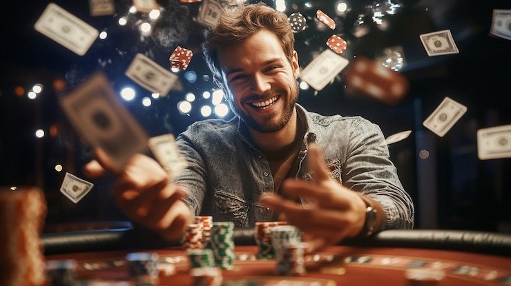 Slot game mechanics showing reels, paylines, and treasure-themed symbols